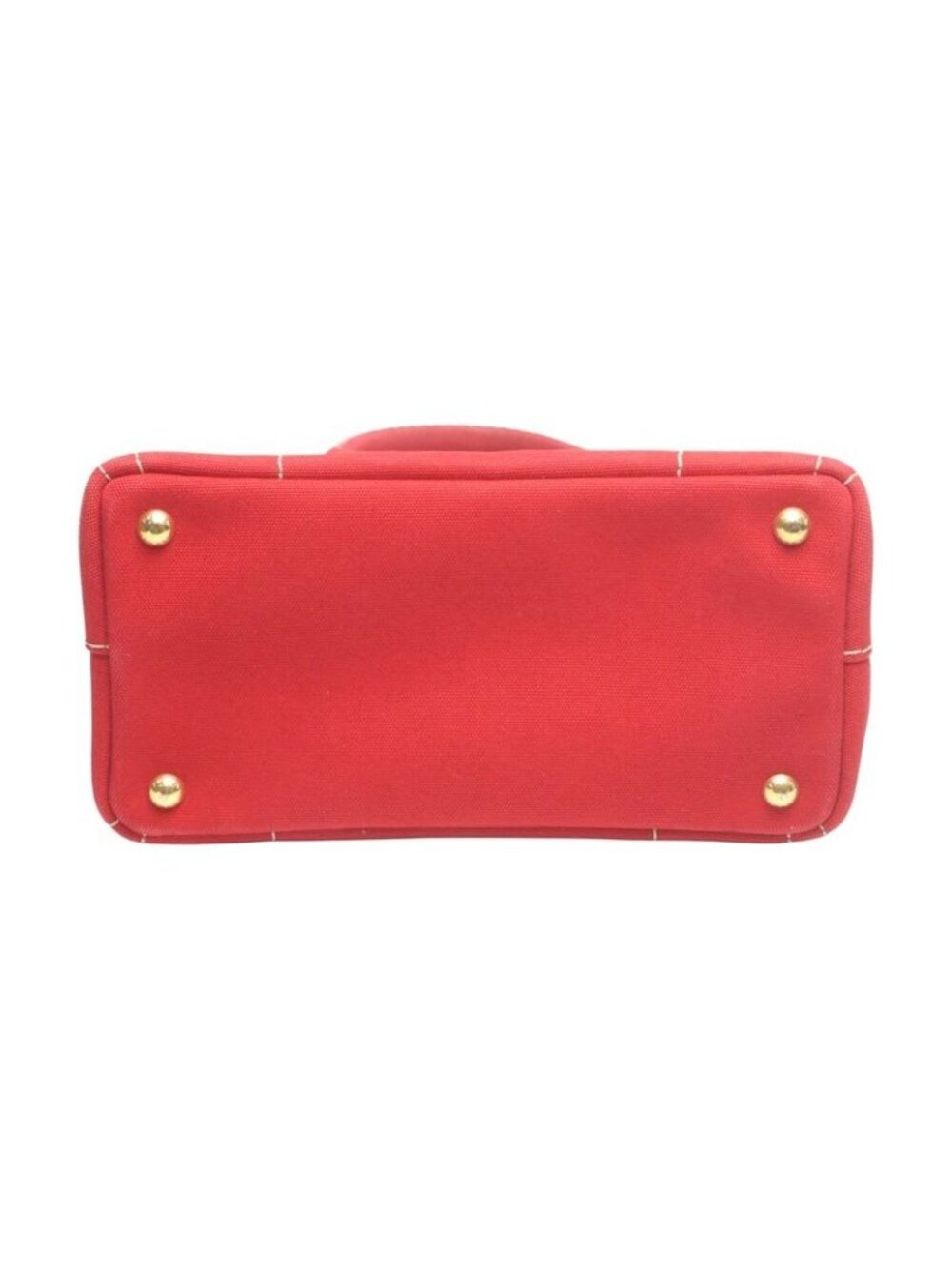 Prada 1 Bg439 Canvas Tote Bag Canapa Mini Red - Picture 5 of 10